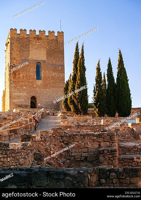 Tower of Homage of the Alcázar. Castillo de Alcalá la Real, or Fortaleza de La Mota, is a castle in Alcala la Real. It is a defensive enclosure