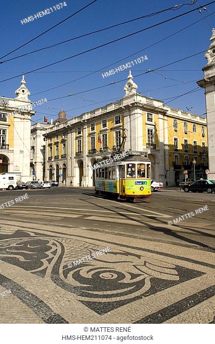 Portugal, Lisbon, the Baixa, Rossio, Praça do commercio