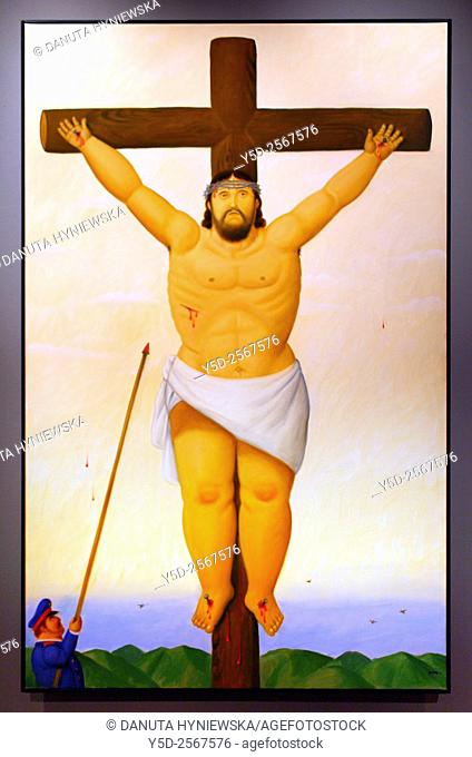 Fernando Botero, Via Crucis or The way of the Cross, Exhibition in Royal Palace of Palermo - Norman Palace, Palermo, Sicily, Italy, Europe