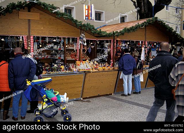 christmas market, brunico, italy