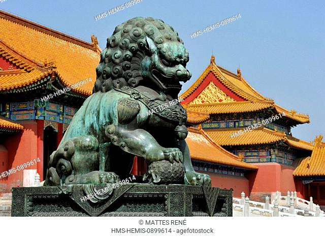 China, Beijing, Forbidden City, listed as World Heritage by UNESCO