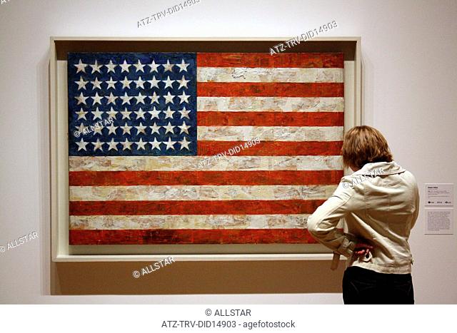 JASPER JOHNS' FLAG; MUSEUM OF MODERNT ART, NEW YORK , USA; 12/10/2010