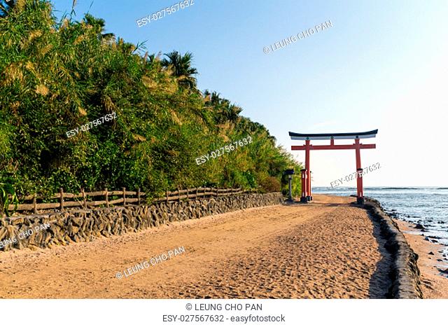 Aoshima Shrine in Aoshima Island