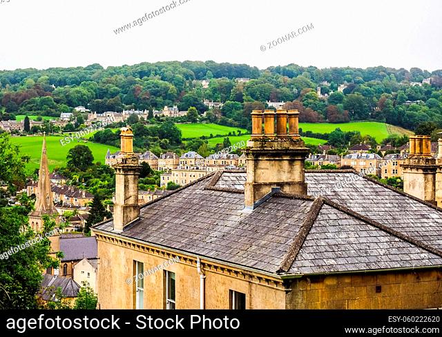 HDR View of the city of Bath, UK