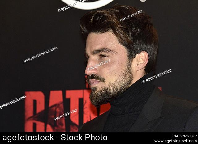 Mariano Di Vaio attends the red carpet of the premiere of the movie The Batman at The Space Moderno Cinema.Rome. (Italy) March, 1th 2022