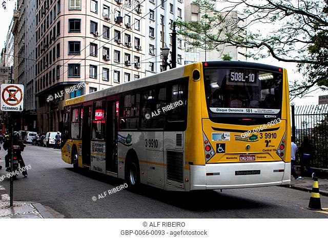 City bus, moved, B20, fuel, biodiesel, travels, Capital, Center, São Paulo, Brazil