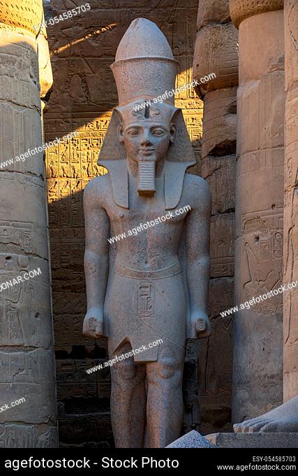 Statue of Pharaoh in Luxor temple, Luxor, Egypt