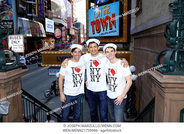 Ribbon cutting ceremony at the Lyric Theatre with the cast of Broadway's 'On The Town' Featuring: Clyde Alves, Tony Yazbeck