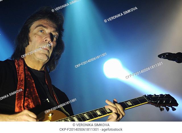 British guitarist Steve Hackett performs during his concert in Lucerna Hall, Prague, Czech Republic, on May 6, 2014. (CTK Photo/Veronika Simkova)