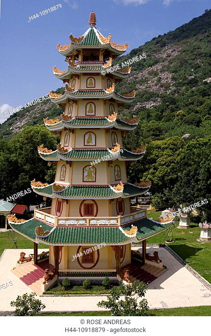 Asia, outside, Cao, Dai, faith, Ninh, pagoda: South-East Asia, sacred construction, day, Tay, temple, temple complex, Vietnam, Vietnamese