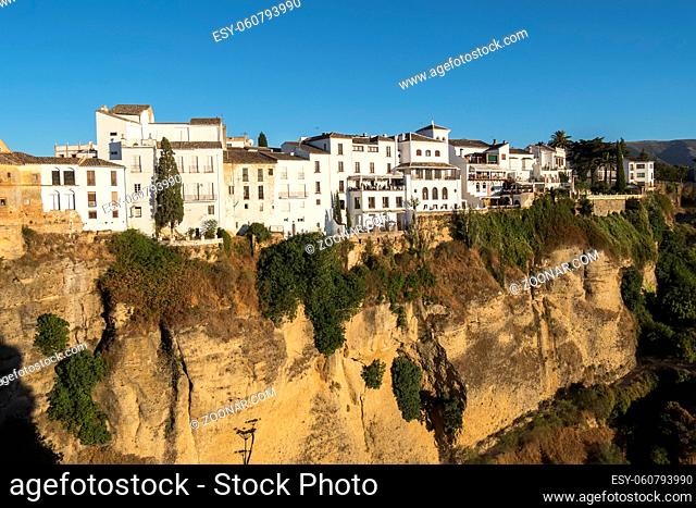 Partial view of the city of Ronda, monumental town, Malaga, Spain