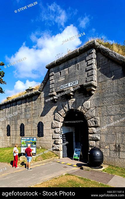 England, Dorset, Weymouth, Entrance to Nothe Fort