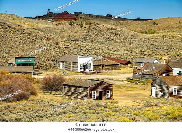 North America, American, USA, Rocky Mountains, Fremont County, Wyoming, Oregon Trail, South Pass City, Ghost town