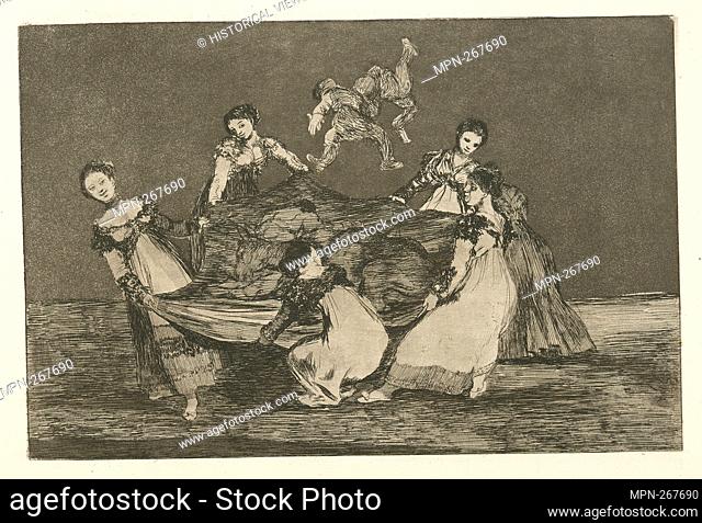 Disparate femenino. Avery, Samuel Putnam, 1822-1904 (Collector) Goya, Francisco (1746-1828) (Artist). Samuel Putnam Avery Collection Francisco Goya