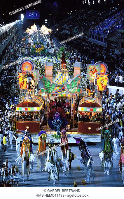 Brazil, Rio de Janeiro, carnival at the Sambodrome, Academicos do Grande Rio school