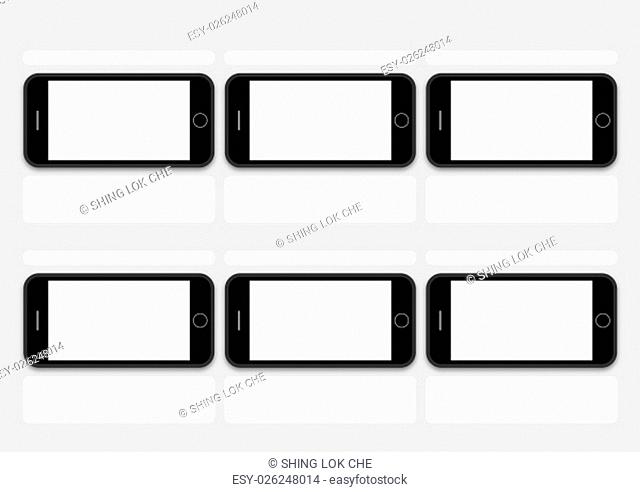 Professional of cell phone screen HD 1920 x 1080 storyboard template is convenience to present the storyline to client. A4 design of paper ratio is easy to fit...