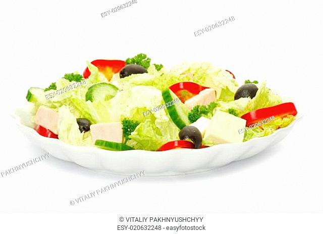 salad in plate
