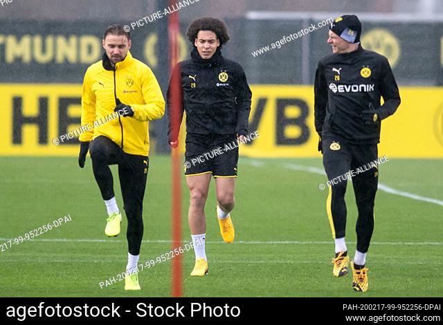 17 February 2020, North Rhine-Westphalia, Dortmund: Football: Champions League, before the first round of the last sixteen Borussia Dortmund - Paris St Germain