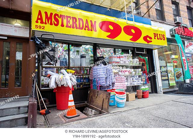 A 99 Cent store in in the Upper West Side neighborhood of New York