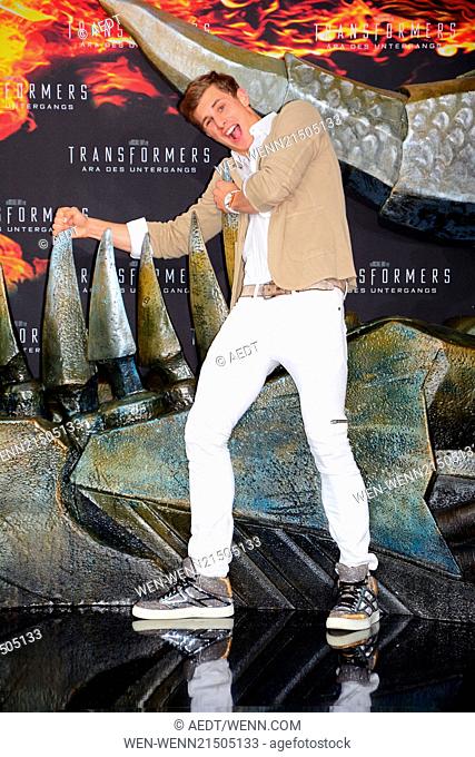 Lukas Sauer at the European Premiere of Transformers 4 Age of Extinction (Aera des Untergangs) at CineStar movie theatre at Sony Center on Potsdamer Platz