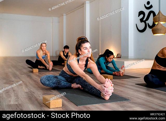 stretching, yoga studio
