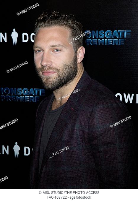 Jai Courtney attends the premiere of Lionsgate Premiere's 'Man Down' at ArcLight Hollywood on November 30, 2016 in Hollywood, California
