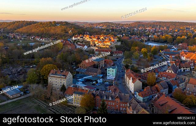 Bilder aus Quedlinburg Harz Luftbildaufnahme