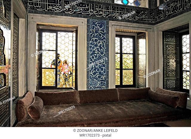 Harem room in the fourth house Topkapi Palace in B