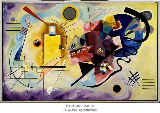 Yellow, Red, Blue by Kandinsky, Wassily Vasilyevich (1866-1944)/Oil on canvas/Abstract expressionism/1925/Russia/Musée national d'art moderne