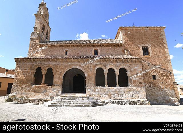 San Gines, romanesque church 12th century. Rejas de San Esteban, Soria, Castilla y Leon, Spain