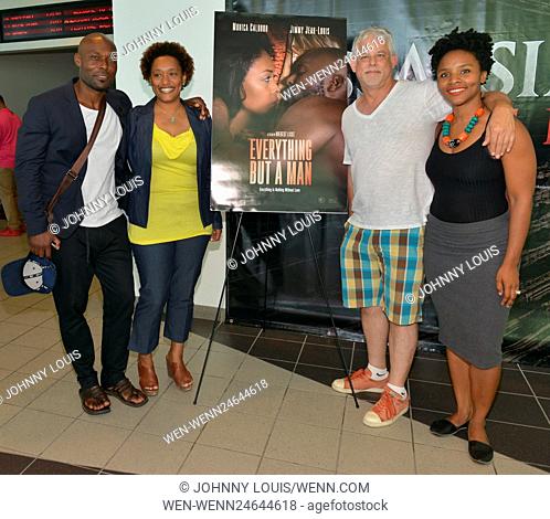 Los huéspedes asisten a American Black Film Festival de proyección de 'Todo pero un hombre' en Regal Cinemas Destacando: Jimmy Jean-Louis, Nnegest Likké