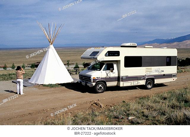 USA, United States of America, Colorado: Traveliing in a Motorhome, RV, through the west of the US