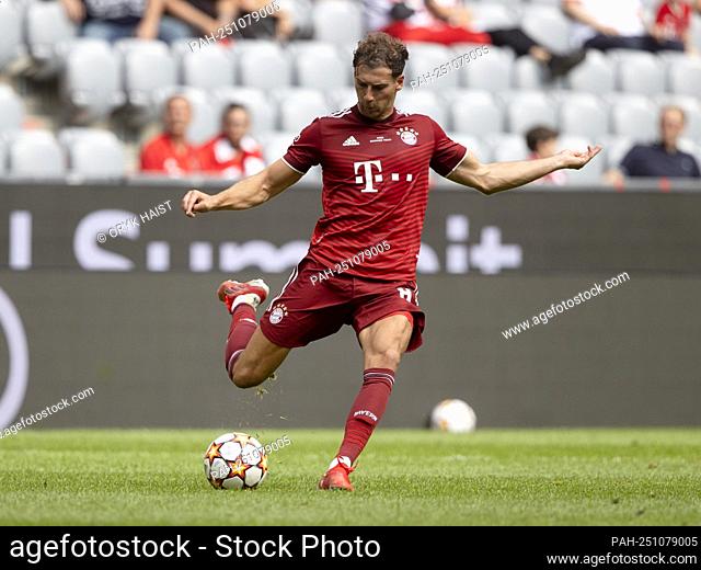 Leon GORETZKA (# 8, M). Soccer, FC Bayern Munich (M) - SSC Napoli (NEA), preparatory game for the 2021-2022 season, on July 31, 2021 in Muenchen, ALLIANZARENA