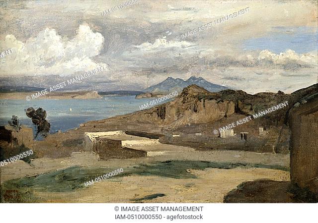 Jean-Baptiste-Camille Corot French, 1796-1875 Painting ' Vesuvius'