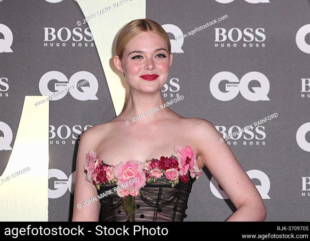 GQ Men of the Year Awards 2019 in association with Hugo Boss at the Tate Modern in London - Elle Fanning