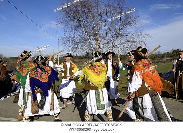 A folk group (Pauliteiros de Miranda) that practice an ancient warrior Iberian dance. Traditional Winter festivities in Constantim
