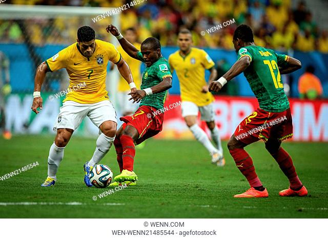 2014 FIFA World Cup - Group A - Cameroon v Brazil (1-4) at National Mane Garrincha Stadium Featuring: Hulk Where: Brasilia, DF
