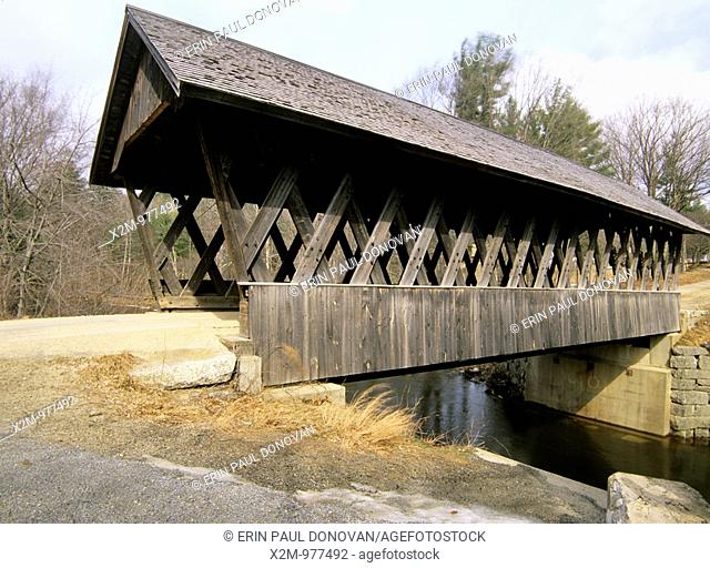Keniston Covered Bridge  Located in Andover, New Hampshire USA on Lorden Road which crosses over Blackwater River