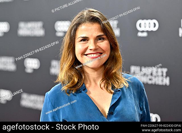 27 June 2022, Bavaria, Munich: Actress Katharina Wackernagel at the photocall for the premiere of the film ""Laufen"" on the occasion of the Munich Film...