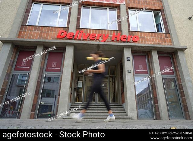 20 August 2020, Berlin: View of the headquarters of the food delivery service Delivery Hero in the Oranienburger Straße. The food delivery service Delivery Hero...