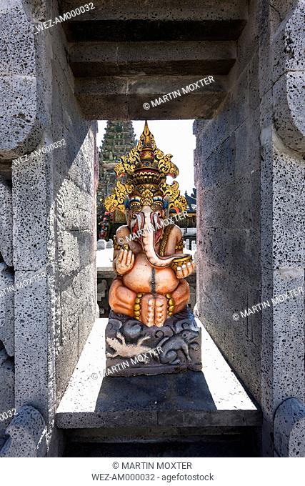 Indonesia, Statue of Ganesh in Pura Ulun Danu Batur temple at village Batur