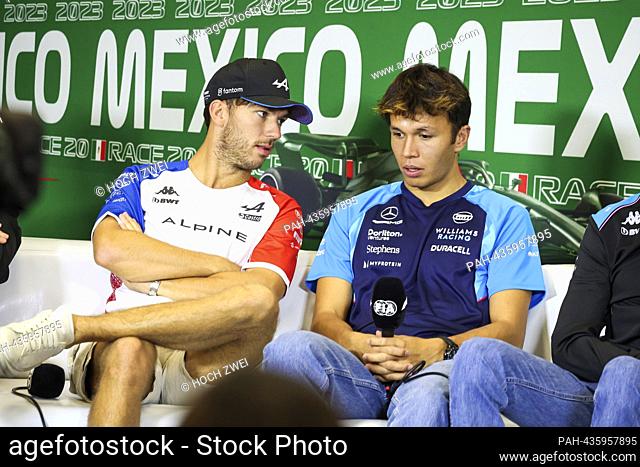 #10 Pierre Gasly (FRA, BWT Alpine F1 Team), #23 Alexander Albon (THA, Williams Racing), F1 Grand Prix of Mexico at Autodromo Hermanos Rodriguez on October 26