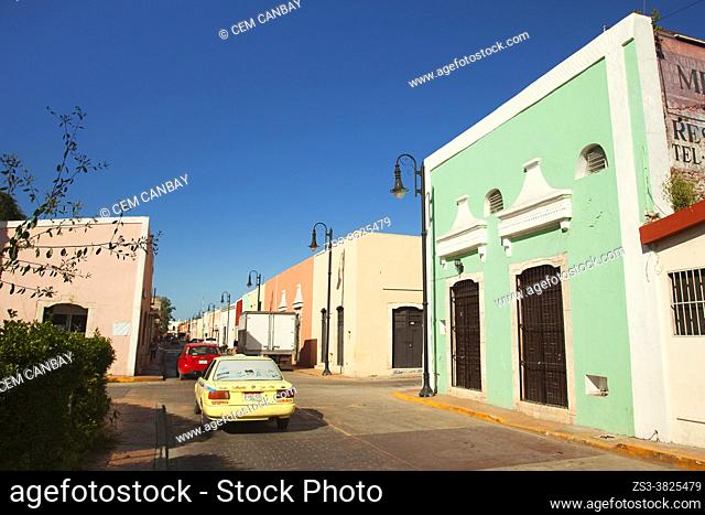 Colonial buildings at the historic center, Valladolid, Yucatan Province, Mexico, Central America