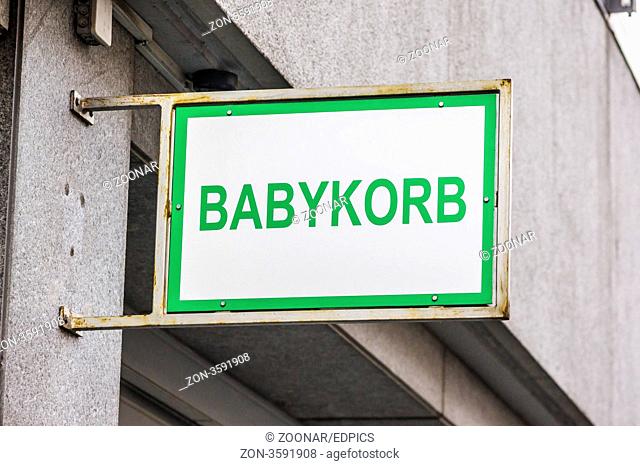 babykorb/babyklappe in mannheim, baden-wuerttemberg, baby hatch in mannheim, germany