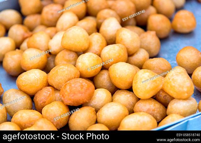 Loukoumades is a traditional Greek, Cypriot pastry consisting of a deep-fried dough ball covered with honey or sugar. It is similar to Italian zeppole or...