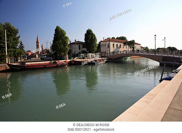 Italy - Veneto Region - Venice Province - Cavallino-Treporti - Portosecco island. Canal