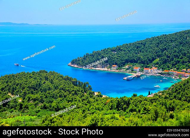 View of Trstenik town on Peljesac Peninsula, Croatia