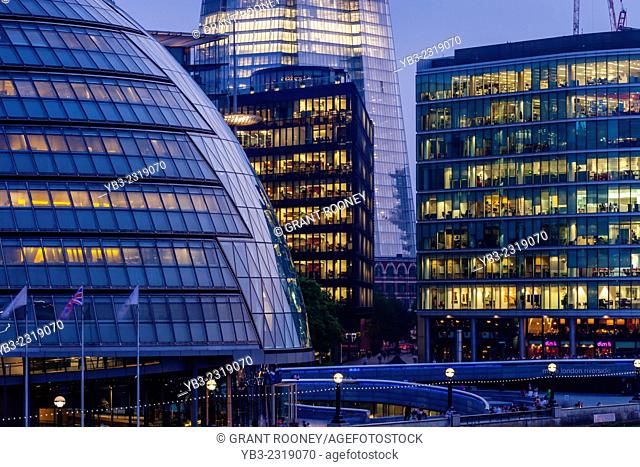City Hall (London Assembly Building) and The More London Office Development, London, England