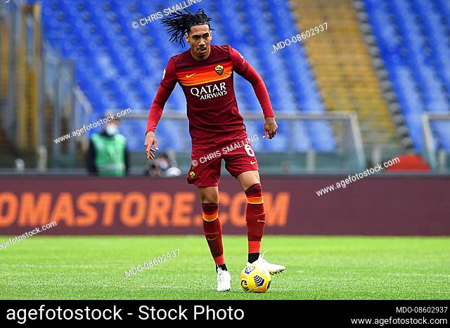 Footballer of Roma Chris Smalling during the match Rome-Genoa at the stadio Olimpico. Rome (Italy), March 07th, 2021