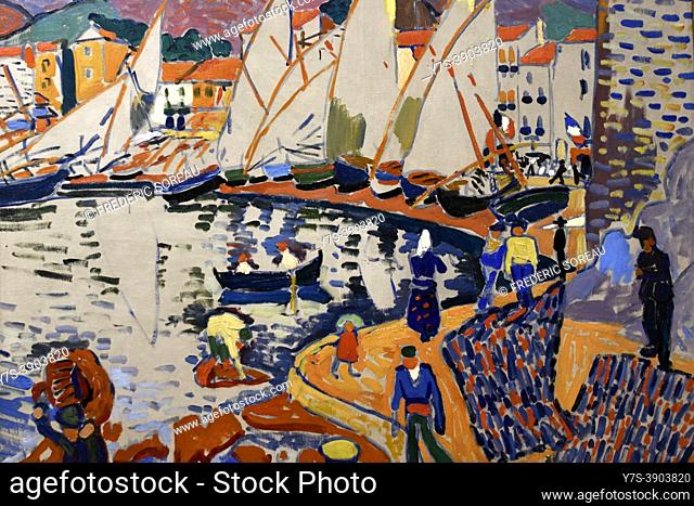 Drying the Sails, Collioure, 1905, André Derain, Pouchkine museum, Moscow, Russia, on display at the exhibition Icons of Modern Art